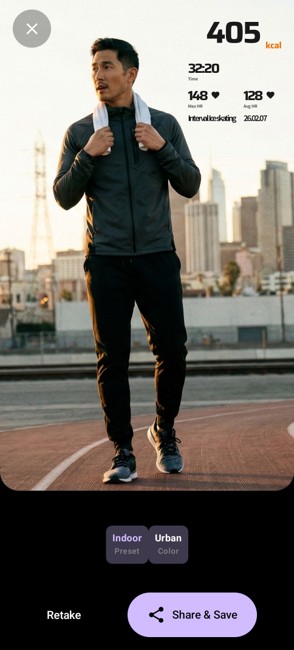 ChronoFit Social Share Overlay